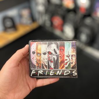 کیف پول چرم چاپی Friends