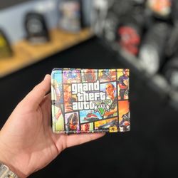 کیف پول چرم چاپی GTA