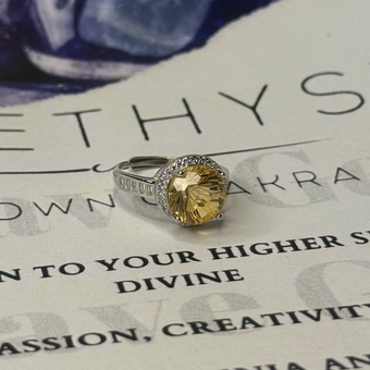 انگشتر زنانه سیترین