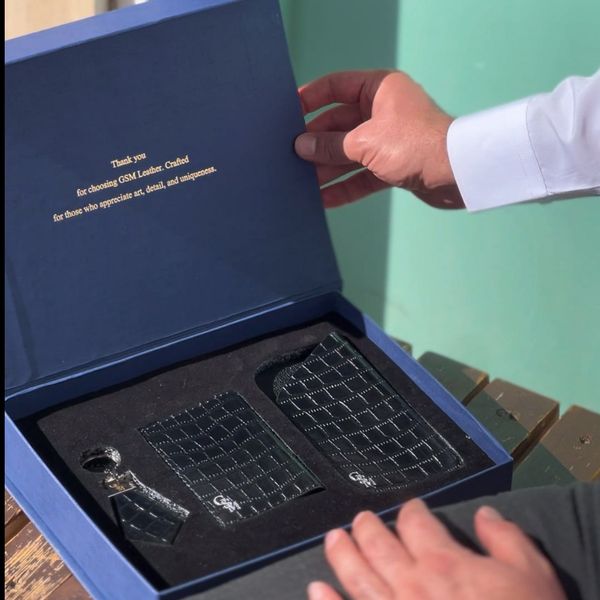 ست مردانه الماس - کروکو مشکی