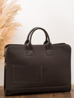 کیف قهوه ای اداری چرم کدb185