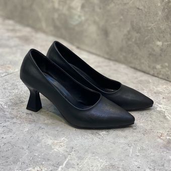 کفش زنانه پاشنه دار لودشکا ساده پاشنه 6 سانت