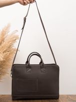 کیف قهوه ای اداری چرم کدb185