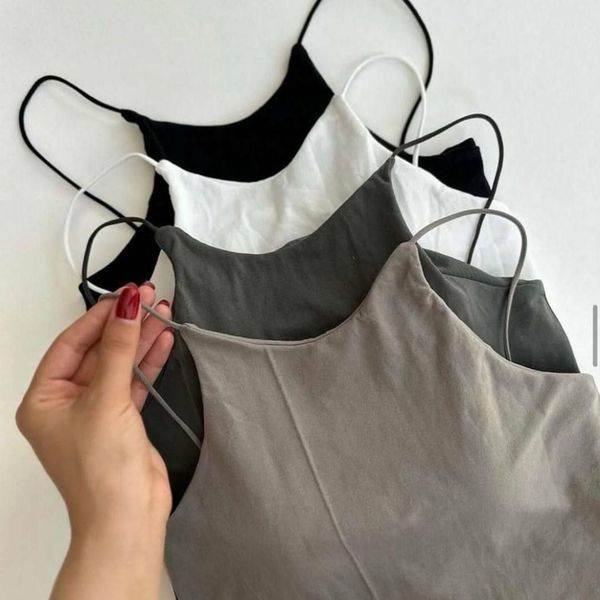 کراپ تاپ کاپ دار بند باریک