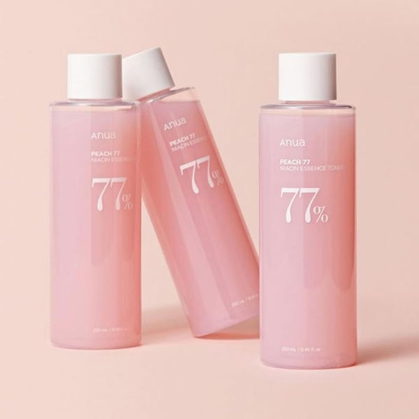 تونر اسنس مرطوب کننده و روشن کننده هلو نیاسینامید آنوا Anua Peach 77% Niacin Essence Toner