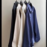 شومیز زنانه حصیری ژاکارد خنک جلو دکمه