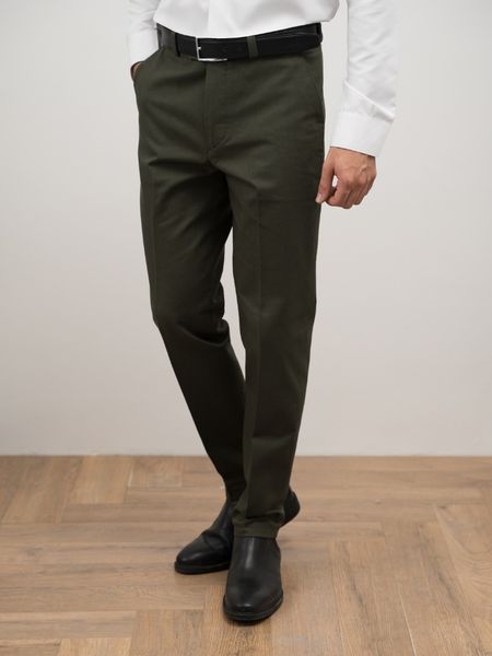 شلوار کتان سبز کد p291