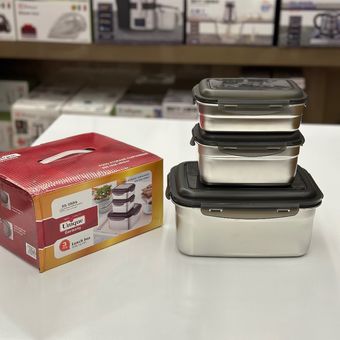 ظرف نگهدارنده غذا یونیک Unique مدل 3تیکه