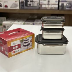 ظرف نگهدارنده غذا یونیک Unique مدل 3تیکه