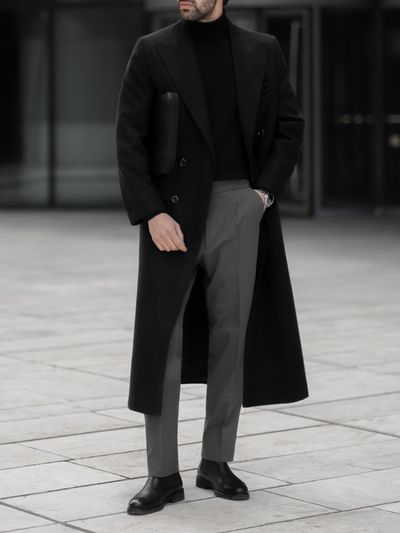 پالتو بلند مشکی کارلوتی کد o141