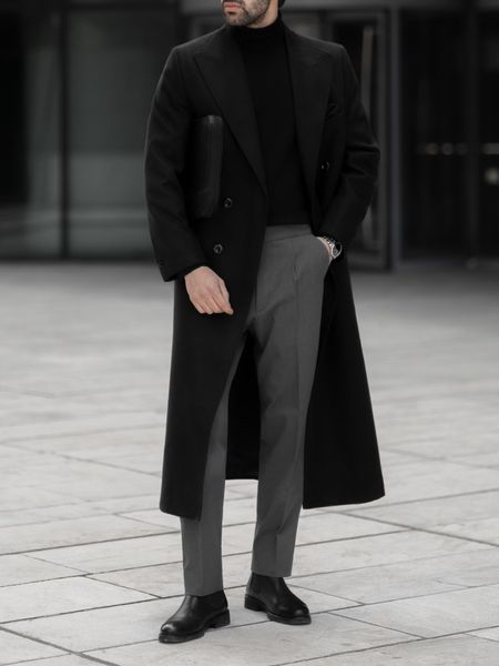 پالتو بلند مشکی کارلوتی کد o141