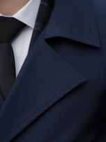 بارانی کراپ سرمه ای کارلوتی کد r119