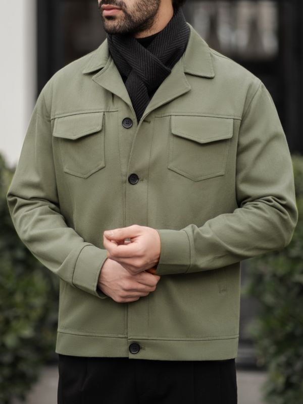 کت کتان سبز کارلوتی کد c240