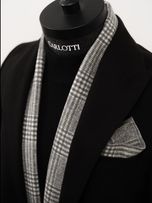 شالگردن چهارخونه خاکستری s212