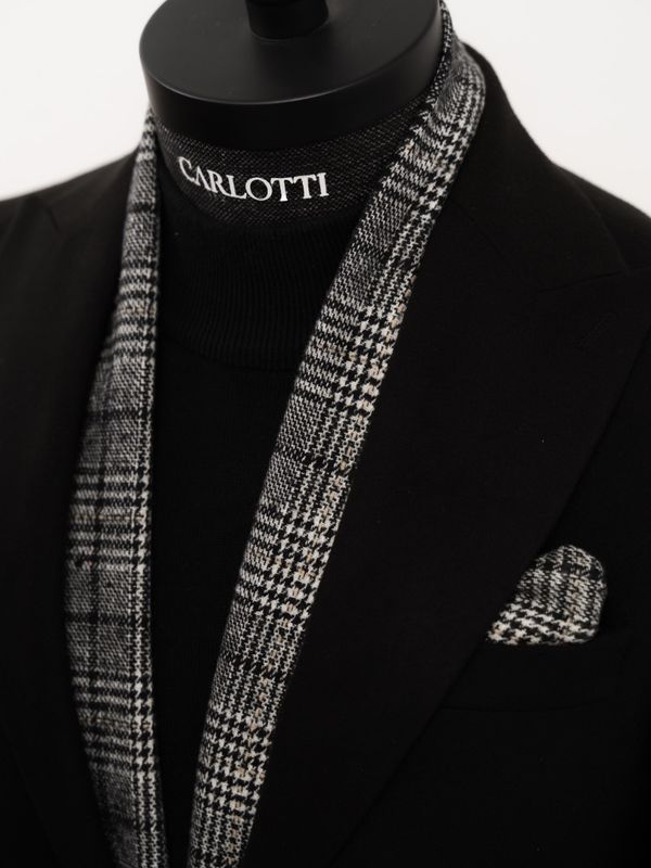 شالگردن چهارخونه کرم s217