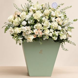 باکس گل سفیدینه سبز