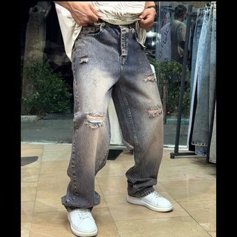 شلوار فول بگ تینت صورتی کد 334