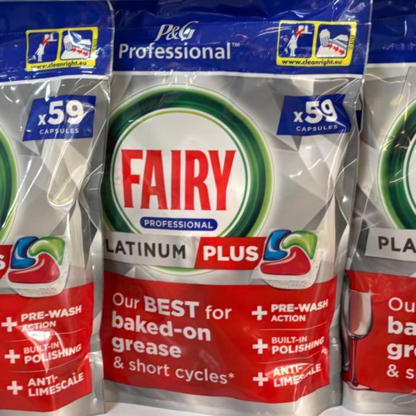 قرص ماشین ظرفشویی فیری مدل پلاتینیوم پلاس حرفه ای بسته 59 عددی