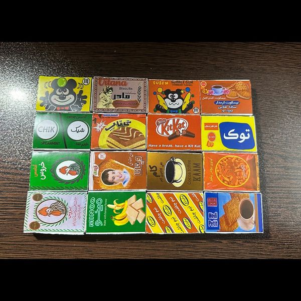 کبریت کلکسیونی خوراکی های دهه 50 و 60
