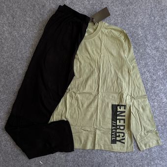 ست آستین بلندو شلوار پسرانه پیپرتس و هیپ هاپس کد EU3337