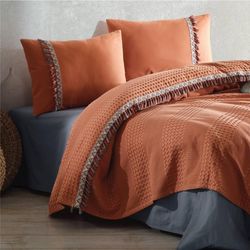 سرویس روتختی کلسی مدل bohamline v2 kiremit دو نفره 4 تکه