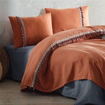 سرویس روتختی کلسی مدل bohamline v2 kiremit دو نفره 4 تکه