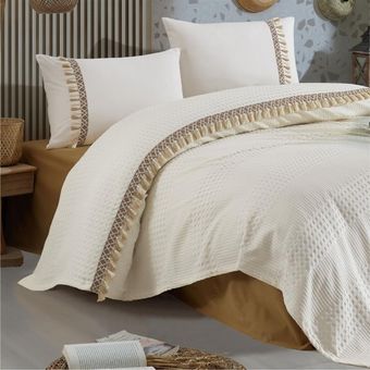 سرویس روتختی کلسی مدل bohamline v5 ekru دو نفره 4 تکه