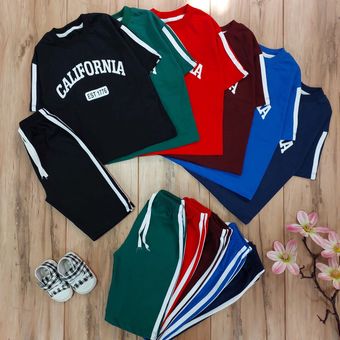 تیشرت شلوارک بچگانه 40 45 پنبه california