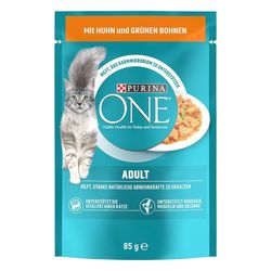 غذای مرطوب گربه پورینا وان Purina ONE Adult با مرغ و لوبیای سبز – 85 گرمی