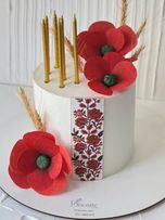 کیک کلاسیک زنانه ( گل دار)