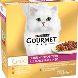کنسرو گربه پورینا گورمت Purina Gourmet Gold Feine Komposition