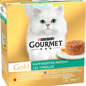 کنسرو گربه گورمت پورینا Purina Gourmet Gold Raffiniertes Ragout –