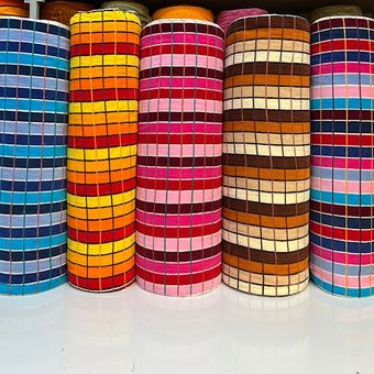 حوله متری نخ رنگی طرح لوکس