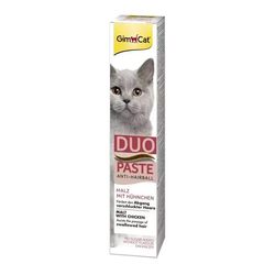 خمیر ضد گلوله مویی گربه GimCat Duo Paste Anti-Hairball با طعم مالت و مرغ – 50 گرم
