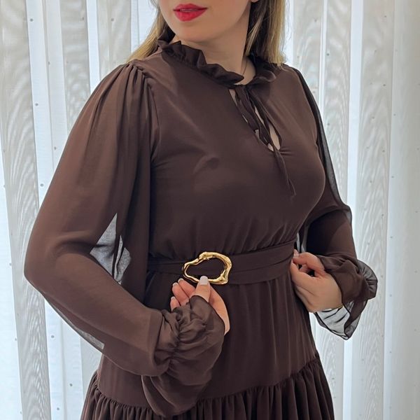پیراهن حریر چیندار