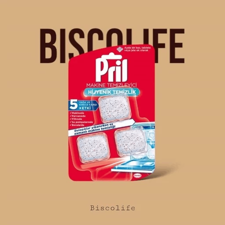 قرص جرمگیر ماشین ظرفشویی پریل Pril تعداد 3 عددی