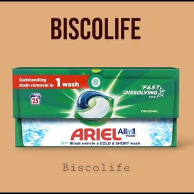 قرص ماشین لباسشویی آریل Ariel رایحه سرد 25 عددی