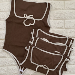 بادی تاپ حلقه‌ای پاپیونی   کد: 722