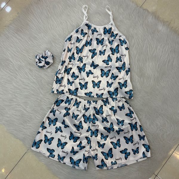 ست سه تیکه پروانه ساتن ال ایکس