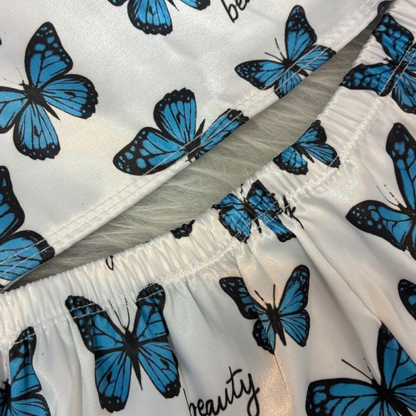 ست سه تیکه پروانه ساتن ال ایکس