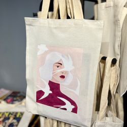 توت بگ طرح Girl - ساک دستی پارچه ای
