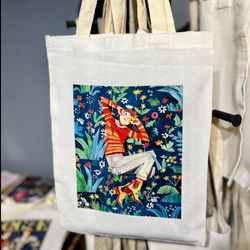توت بگ طرح فانتزی - ساک دستی پارچه ای