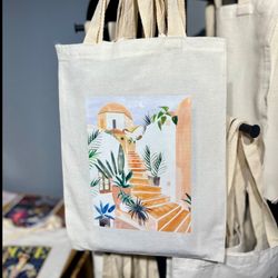 توت بگ طرح abstract - ساک دستی پارچه ای