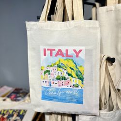 توت بگ طرح ITALY - ساک دستی پارچه ای