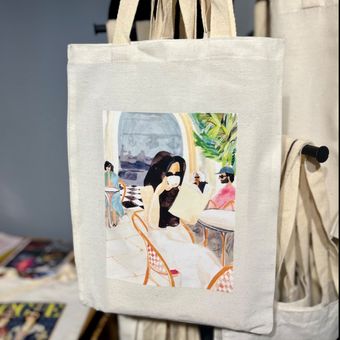 توت بگ طرح Coffee - ساک دستی پارچه ای