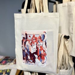 توت بگ طرح آبرنگ - ساک دستی پارچه ای