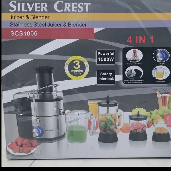 آبمیوه گیر 4 کاره سیلور کرست مدل 1006