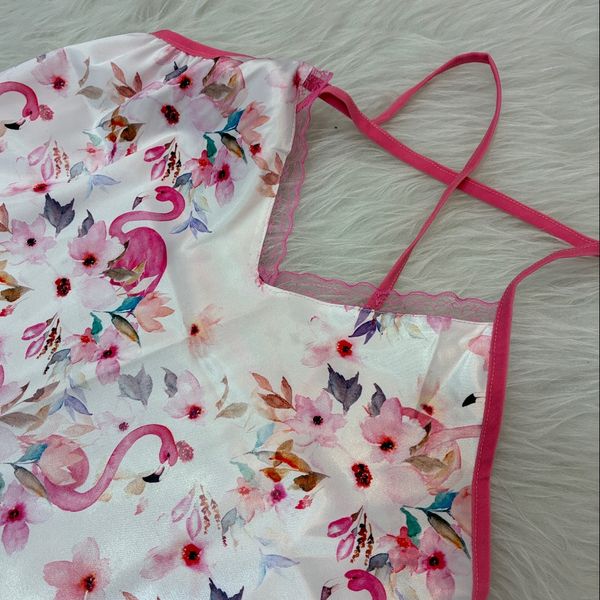 ست تاپ و شورتک ساتن قواره بزرگ