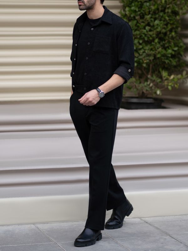 شکت کبریتی مخمل مشکی کارلوتی کد sha144