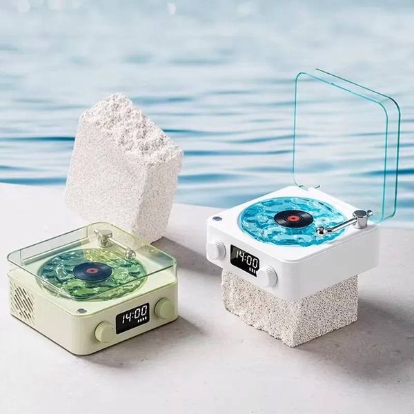 اسپیکر قابل حمل و دستگاه طرح گرامافون (White Noise) از برند Porodo Lifestyle